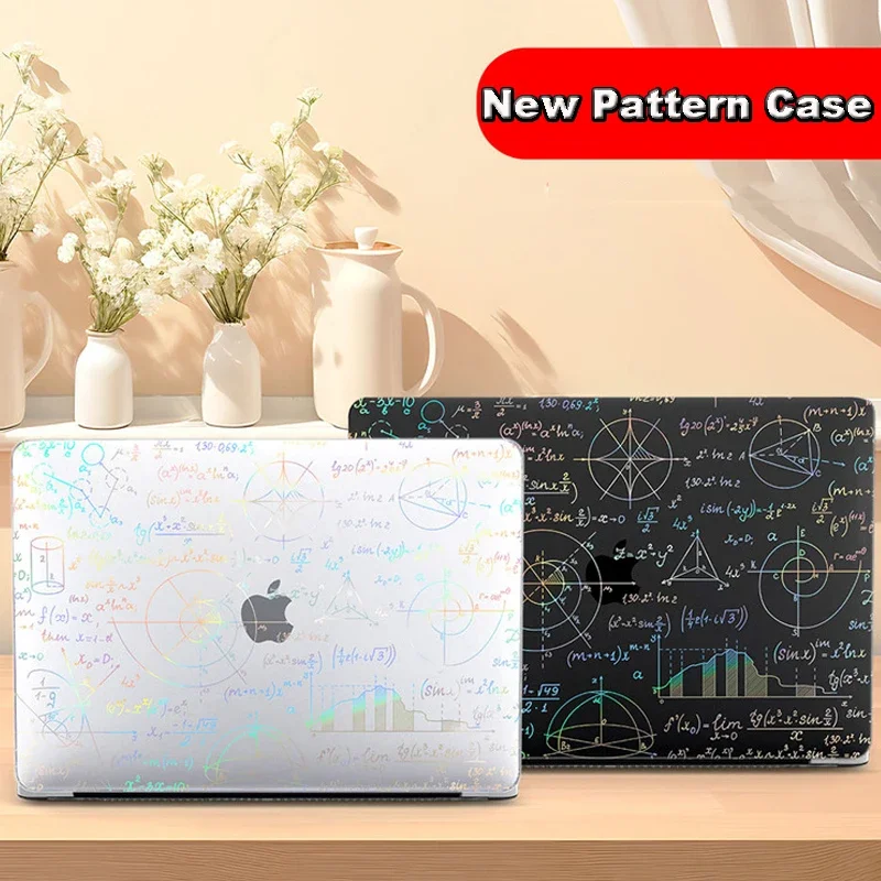 New Pattern Transparent Case for Macbook Air 13 M1 M2 M3 13.6 13.3 15.3 Pro 14 16'' Protective Cover for A2485 A2681 A2941 A2442