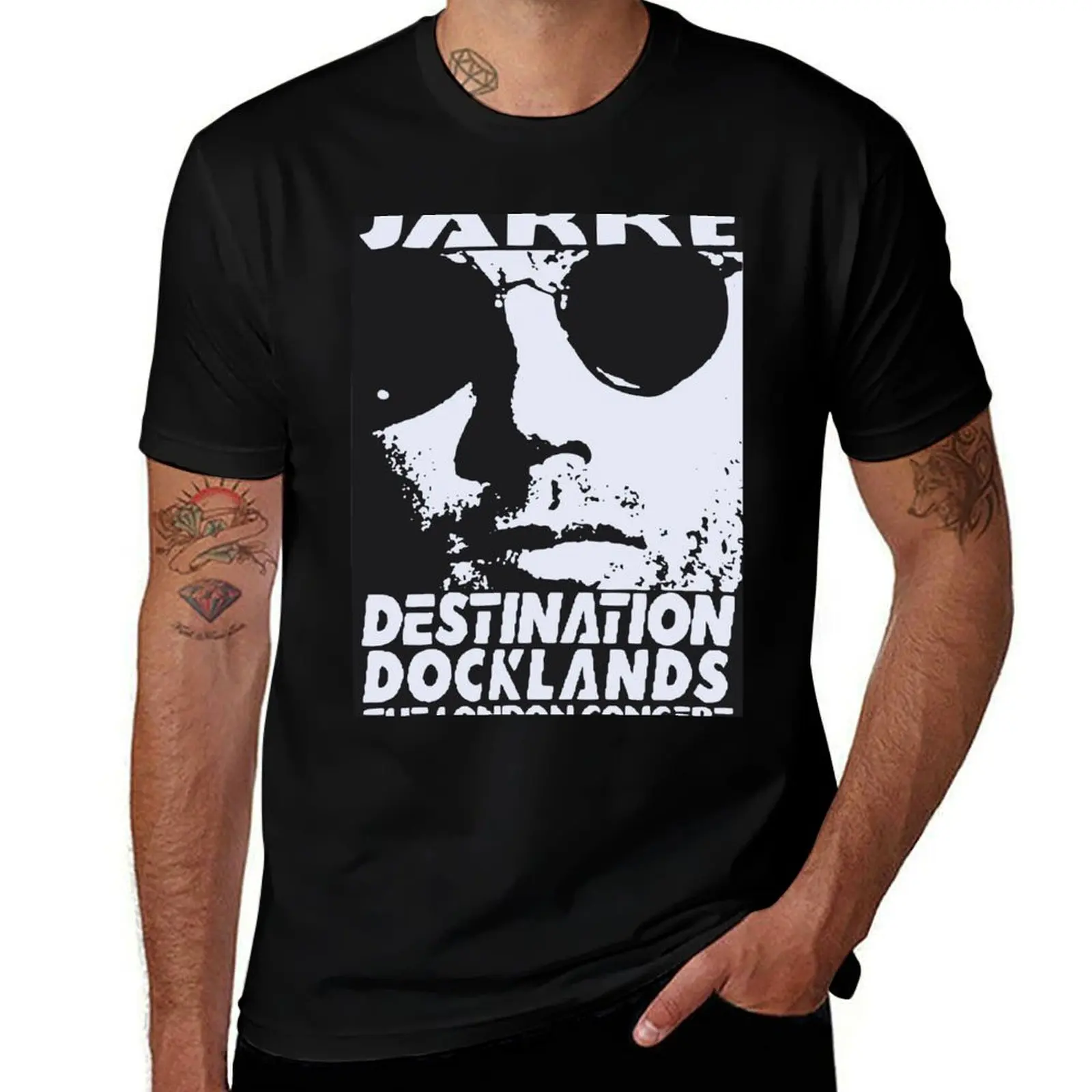 

Jarre Destination Docklands The London Concert T-Shirt t shirt for man 100 percent cotton man t shirt summer