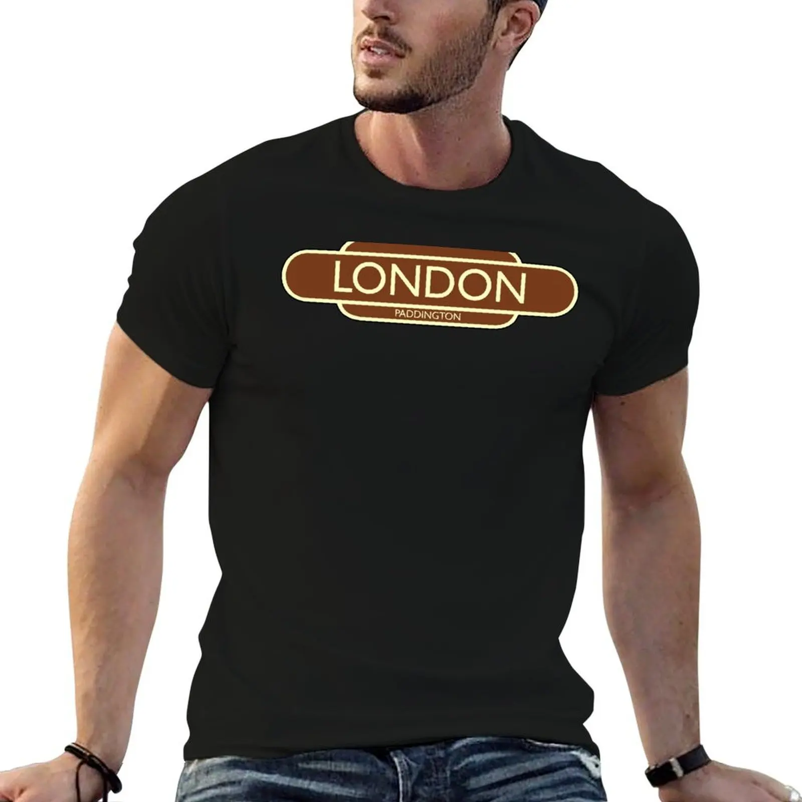 

London (Paddington) T-Shirt man t shirts high quality luxury brand anime t shirts for man t shirts for man cotton T-Shirt
