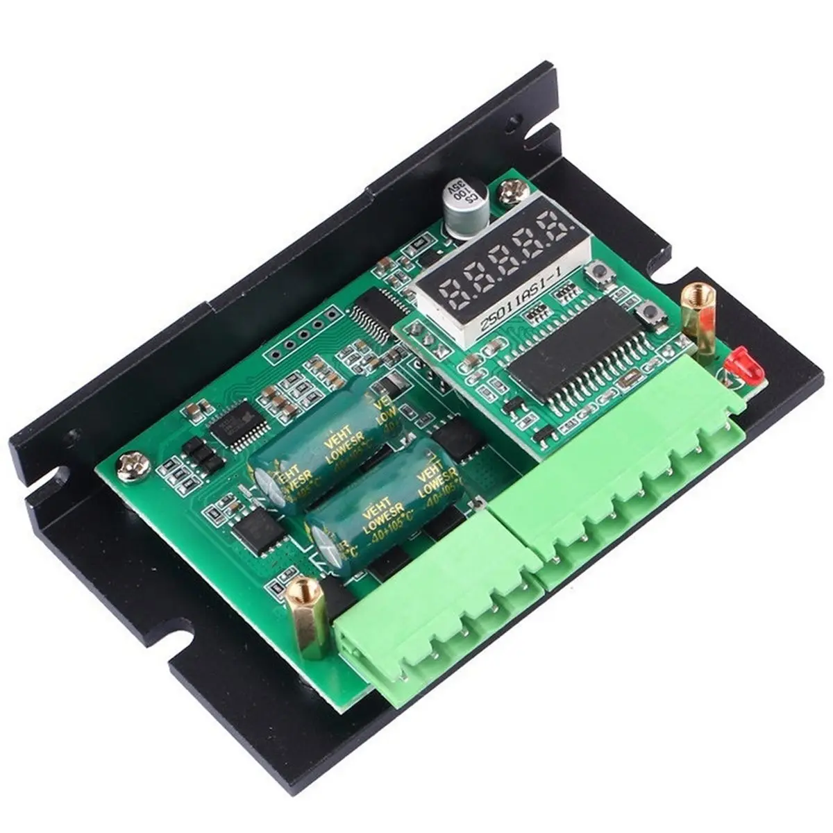 BLDC 3 Phase Brushless No Hall Motor Drive Board 12-75V 20A 1500W Motor Control Board PWM Governor with Revolution Meter