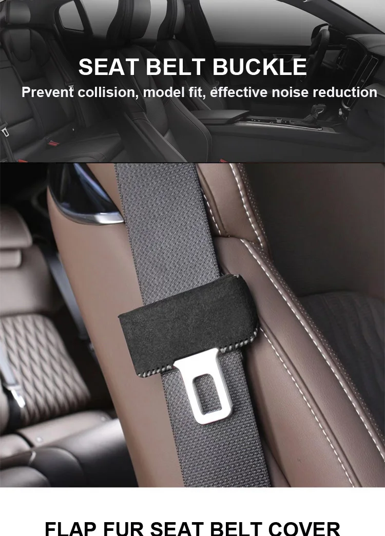 Wildleder-Sicherheitsgurtschloss-Abdeckungen für Chevrolet Cruze Epica Lova Camaro, für Opel Vauxhall Insignia Astra Mokka, für Buick – Detail 1