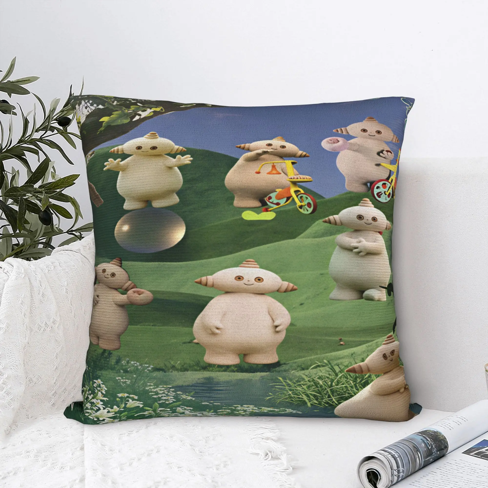 The Haahoos In the night garden Pillow Case  Retro Trendy Pillow Cover Comfy Pillowcases For Wedding Party Home Decor