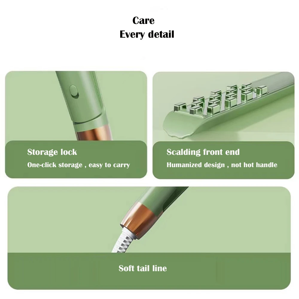 Electric Corn Perm Styling Tool Corrugated Hair Crimper Mini Clip Curling Iron Flat Plate Fluffy Hair Texture Tool - view 5
