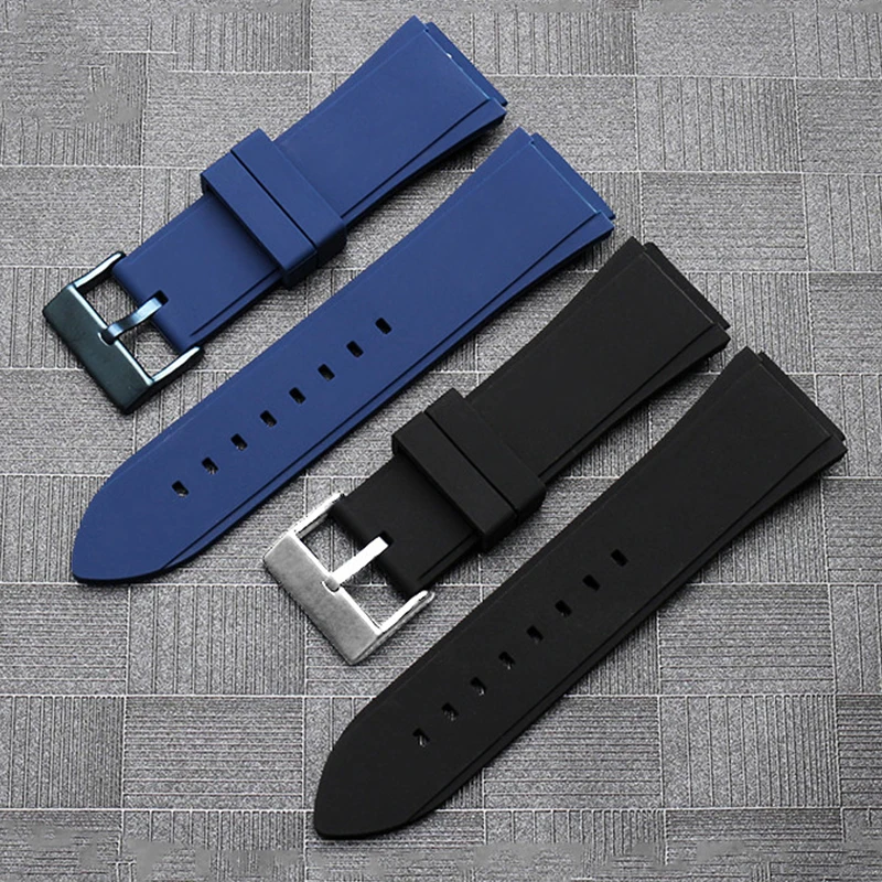 Silicone Rubber Watch Band for Guess W0247G3 W0040G3 W0040G7 Brand Watch Strap Men Sport Waterproof Blue Black Bracelet 22mm