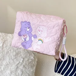 Genuine Carebears Care Bears Cosmetic Storage Bag Portable Cute Storage Bag Ins Fashion Liner Bag
