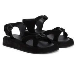 2022 Summer New Fashion Retro Buckle Beach Shoes Comfortable All-match Casual Platform Leather Sandals Women