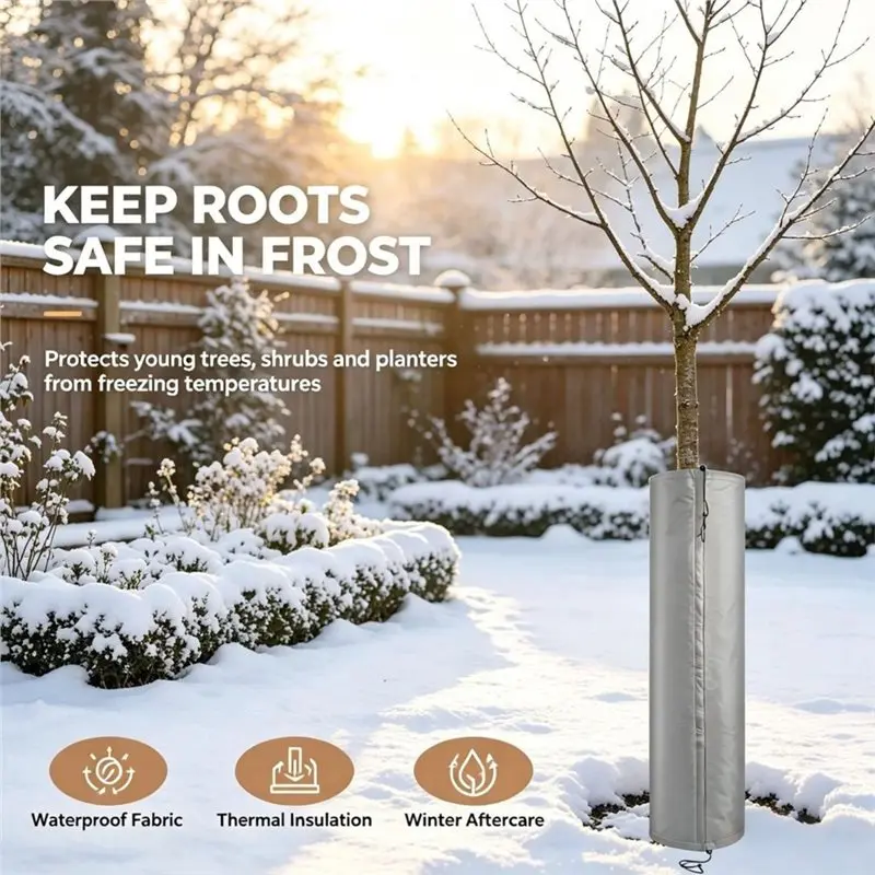 AB34-Tree Frost Protection Cover Aluminum Foil Plant Winter Blanket For Palm Trees Garden Protection