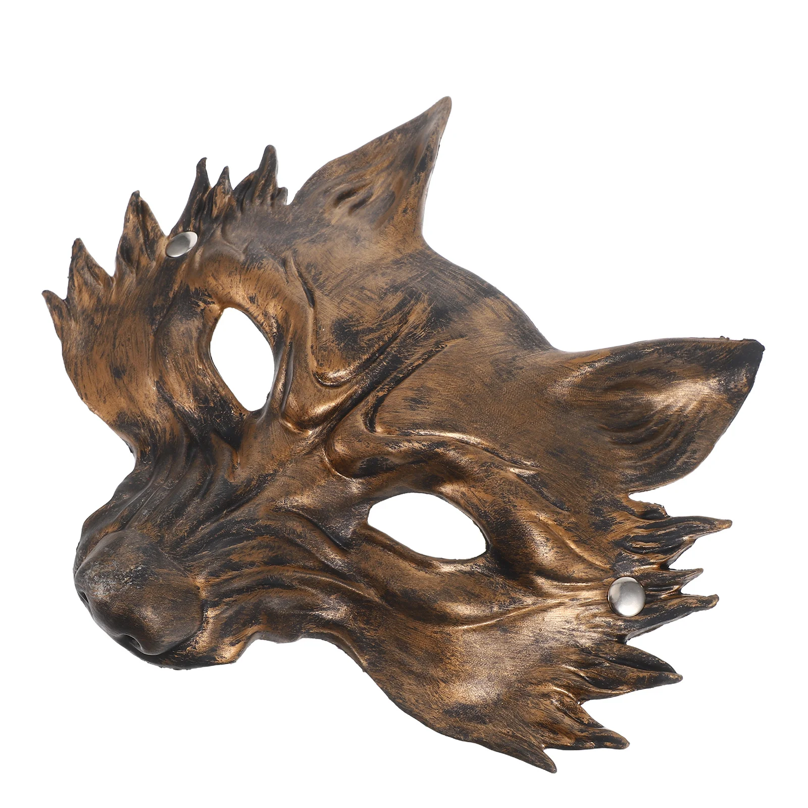

Fox Mask: Realistic Half Face Animal Cosplay Costume For Halloween Masquerade Party Carnival Dress Up Adult Unisex Pu
