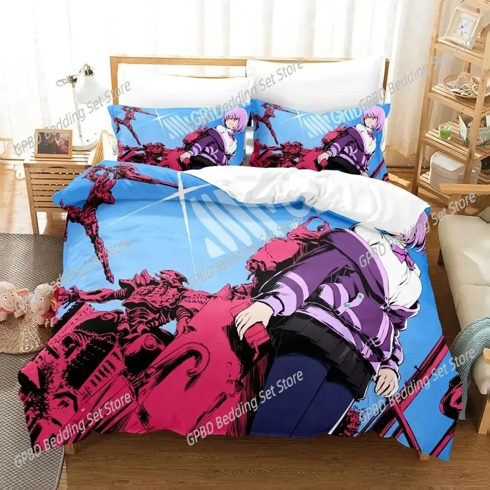

Anime SSSS.GRIDMAN Comfortable Duvet Quilt Cover Pillowcase Bedding Set Children Bedroom Decoration Home Textile