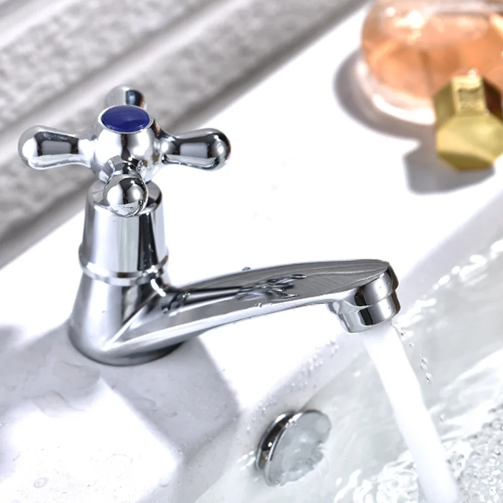 

Zinc Alloy Basin Sink Faucet Hot Cold Water Tap Kitchen Basin Wash Tap Single Hole Household Items Bathroom Accessories