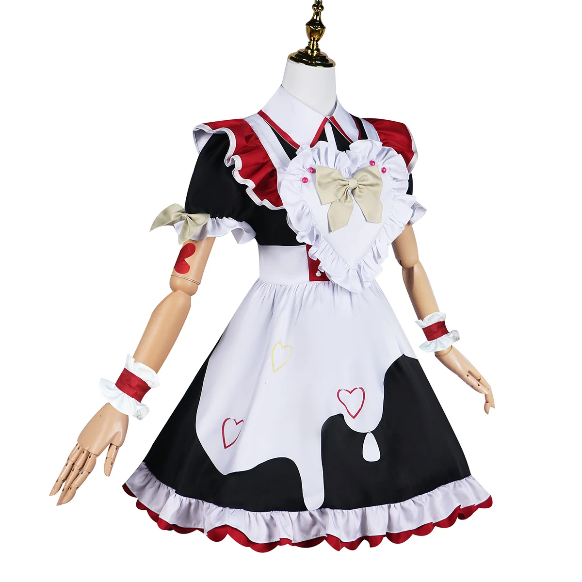 Hemixush Game Needy Girl Overdose Cosplay Rain Costume Party Uniform Full Set Kangel Cos Female Maid Suit