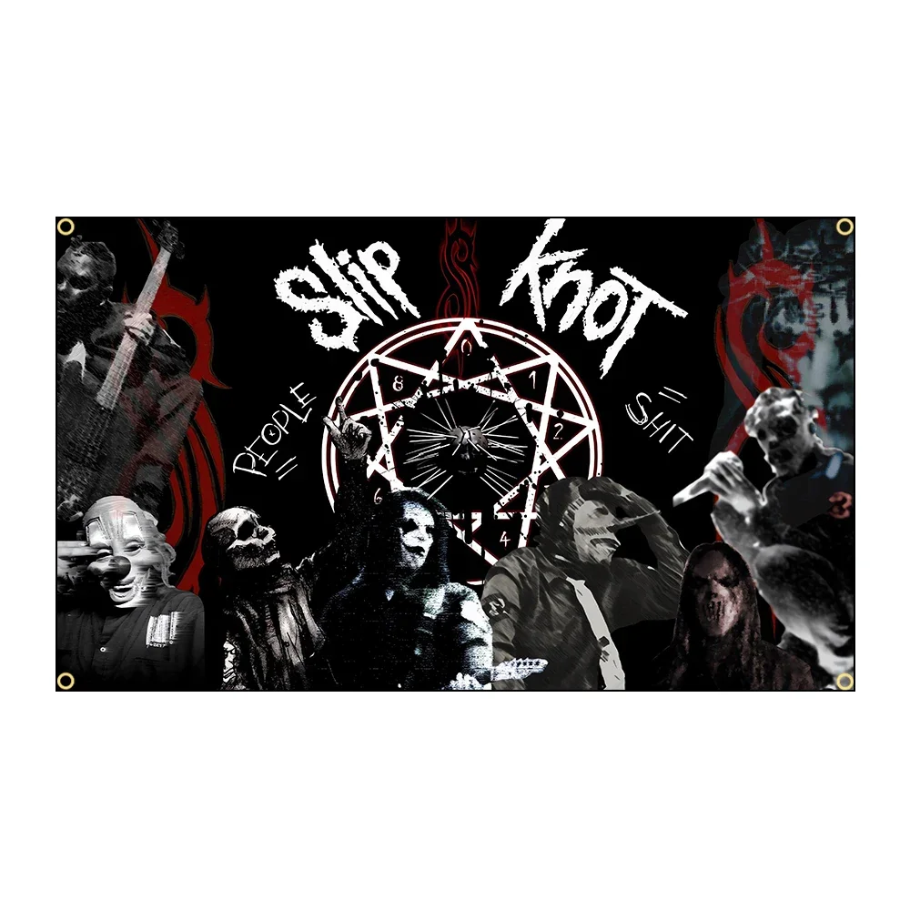 90x150cm 3X5FT S-Slipknots Heavy Metal Band Flags Polyester Printed Banner For Decoration