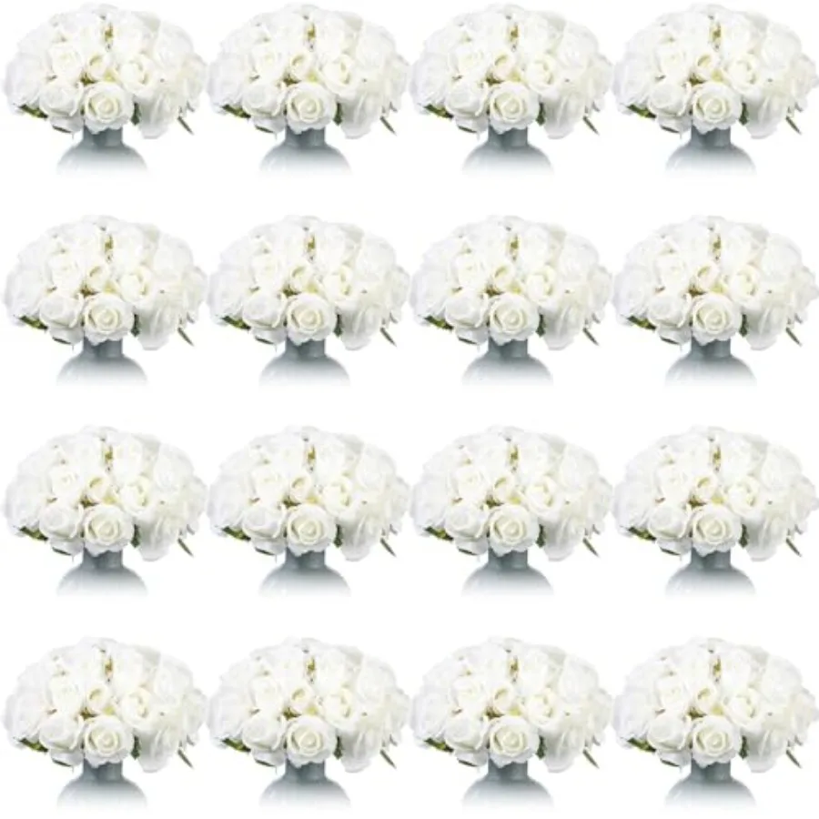 

240 шт. Искусственные розы, букет из шелковых реалистичных цветов, оптом, для центральных композиций, DIY, искусственные розы для дома, свадьбы, невесты