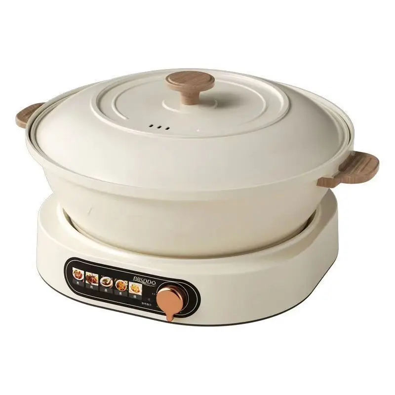 Hot pot household split mandarin duck hot pot multi-functional cooking  integrated pot barbecue hot frying pan