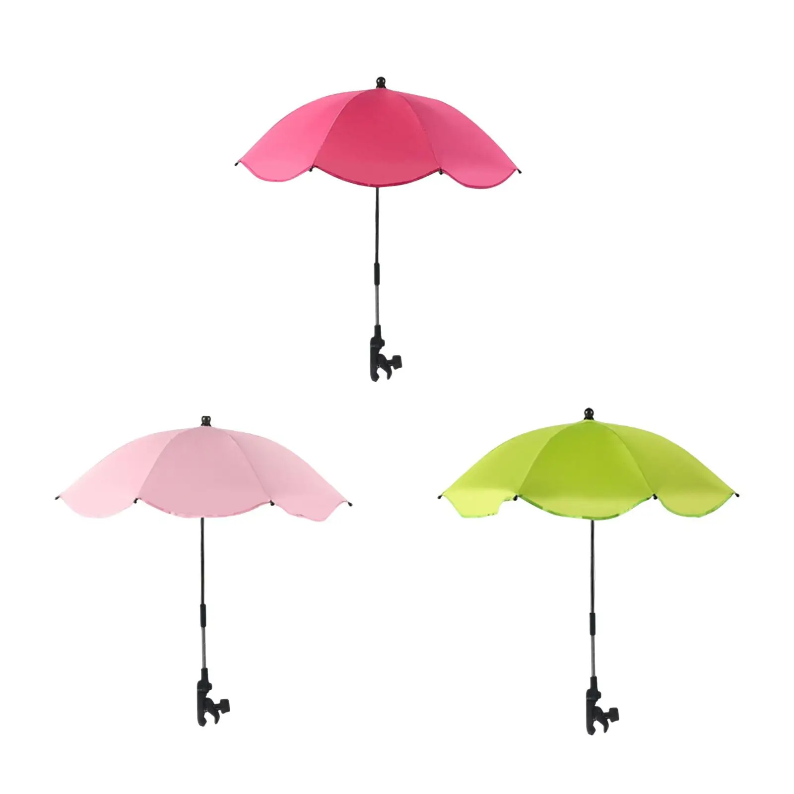 

Clip on Umbrella Parasol Modern Waterproof Multifunctional Plant Shade Beach Chair Umbrella for Outdoor Summer Travel Camping