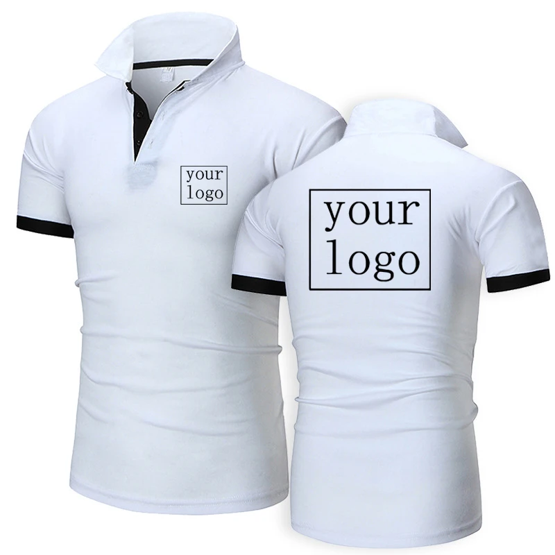 Polo personalizado con tu logotipo para hombre, camiseta de manga corta con solapa, informal, de negocios, a la moda, novedad de 2024