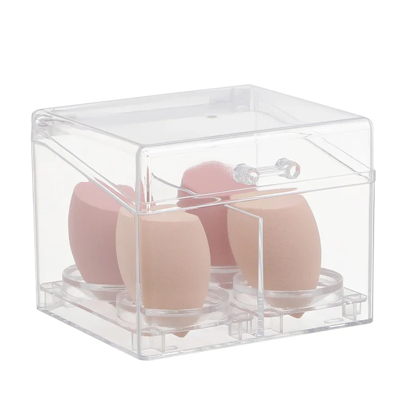 Acrylic Cotton Swab Storage Holder Box Portable Transparent Makeup Medicine Cotton Pad Cosmetic Container Jewelry Organizer Case