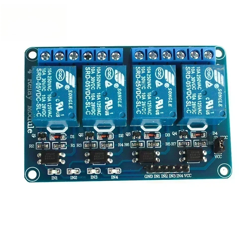 Picture 7: 1/2/4/6/8 Channel Relay Module with Optocoupler 5V/12V/24V Relay Module with Indicator Light for Arduino PLC Automation