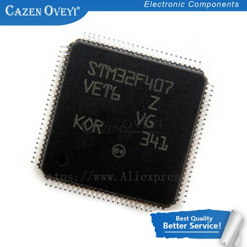 

2 шт./партия STM32F407VET6 STM32F407VE STM32F407 QFP-100