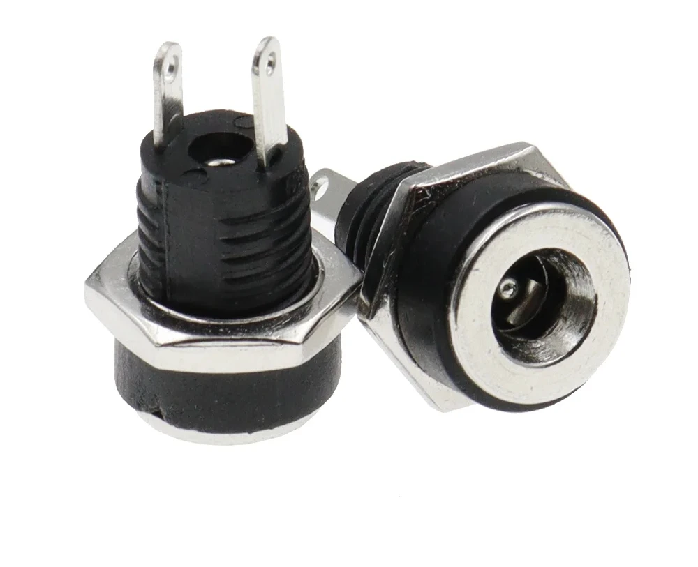 10PCS DC-022B 12V 3A power socket connector 5.5x2.1/2.5mm motherboard mounting socket for router power adapter accessories - zdjęcie 1