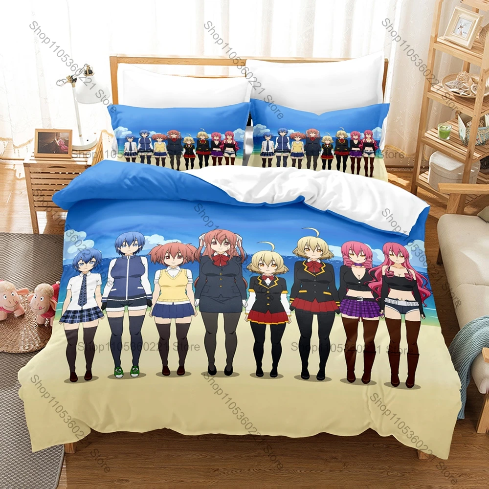 

Riddle Story of Devil Anime Bedding Set, Duvet Cover + 2 Pillowcases, Cool Character Graphic Bed Linens