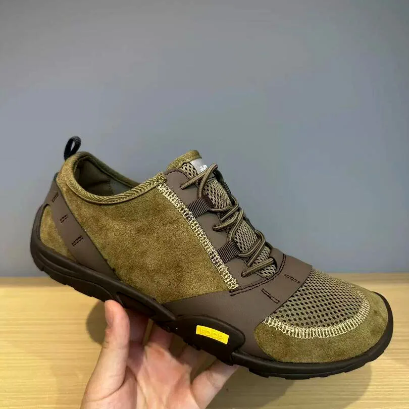 

Мужские мягкие кроссовки Dezheng с плоской подошвой для босоногой ходьбы, летние повседневные туфли, обувь для походов и альпинизма, кроссовки для пар для бега