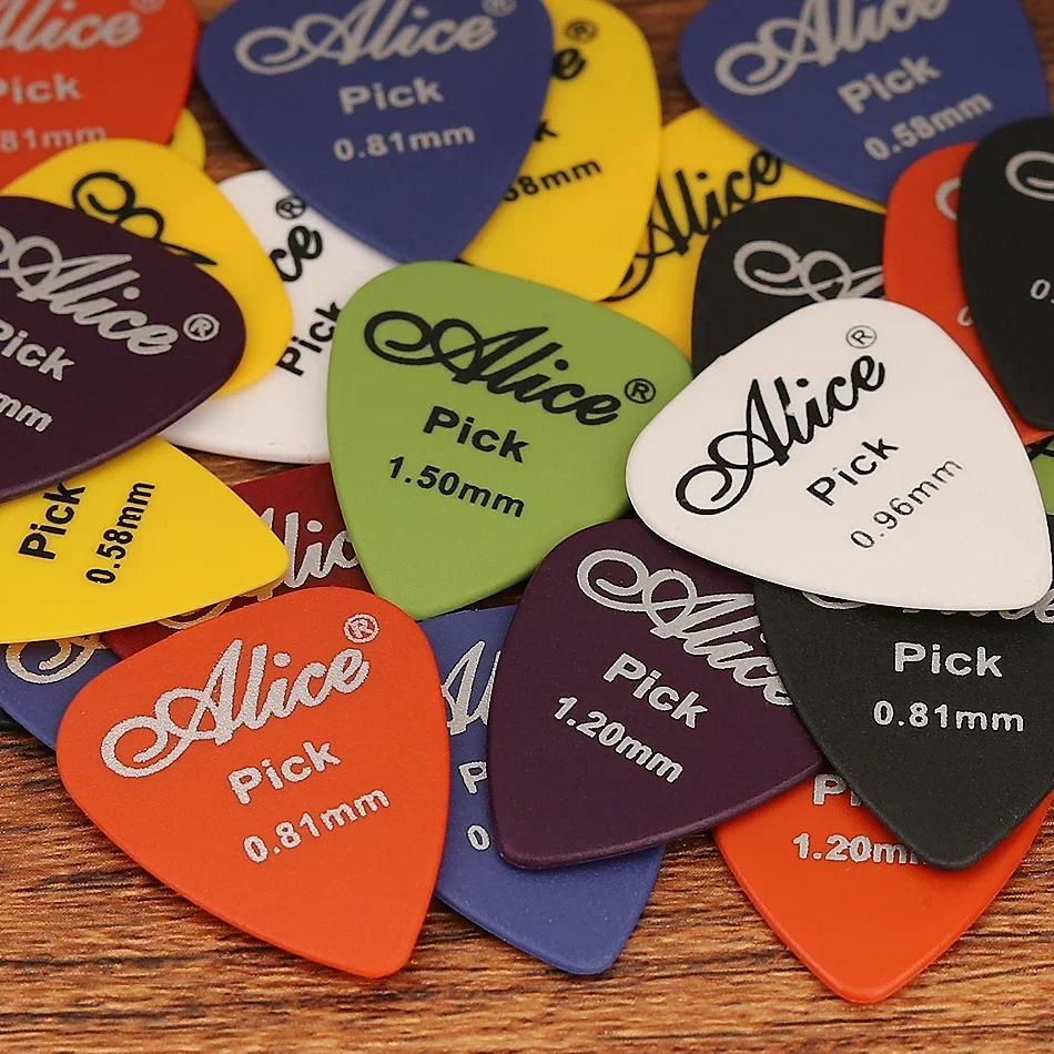 1 Box Alice Guitar Picks Acoustic Electric Bass Plectrum Mediator Guitar Accessories Thickness 0.58mm - 1.5 mm