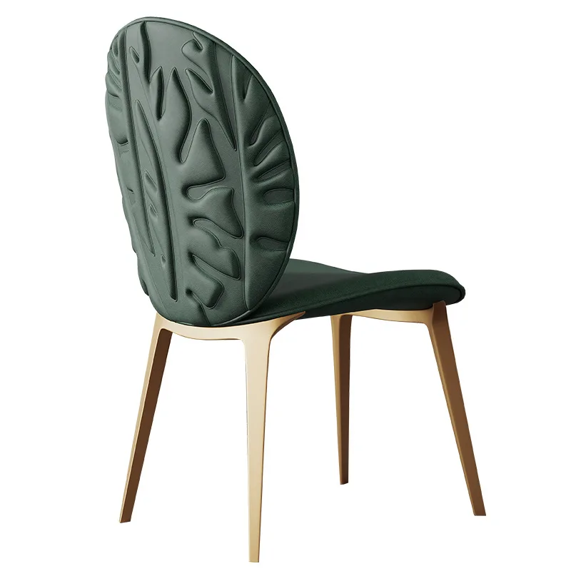 

Italian light luxury family dining chair simple modern hotel restaurant back chair sales department model room negotiation