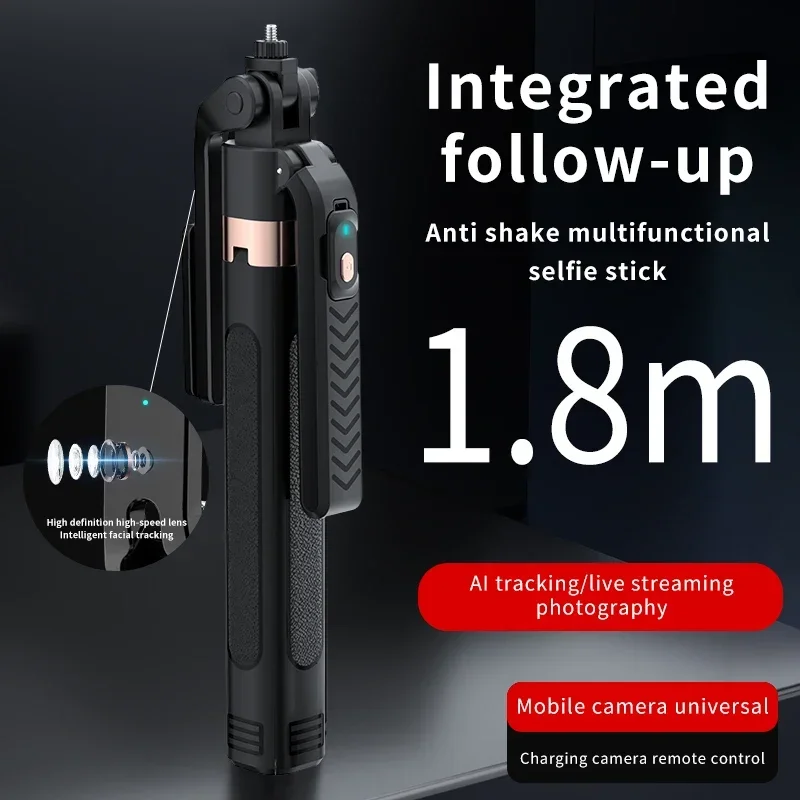 360 Rotation Following Shooting Mode Gimbal Stabilizer Selfie Stick Tripod Gimbal For iPhone Phone Smartphone Live Photography