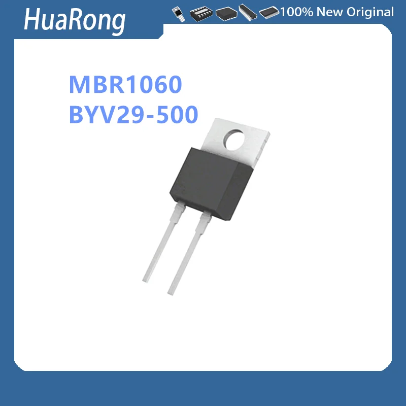 10Pcs/Lot MBR1060 B1060 BYV29-500 BYV29