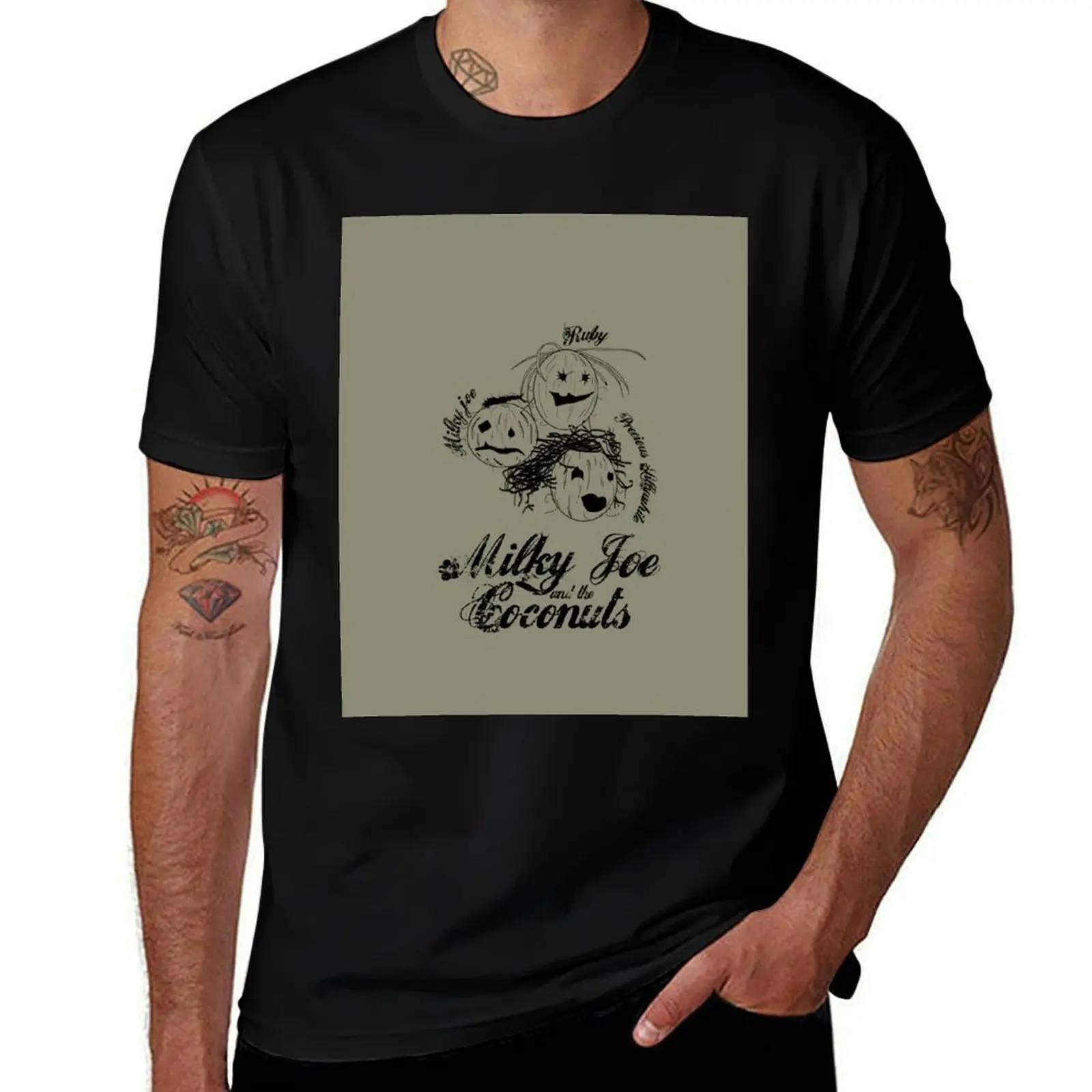 Milky Joe and the Coconuts 2 T-Shirt Holiday Casual Short Sleeve Top T-Shirt