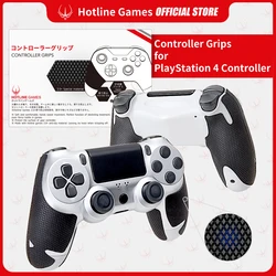 4pcs HOTLINE GAMES 2.0 PLUS Controller Grip Tape Compatible With Playstation 4 / PS4 Controller, Non-Slip, Moisture Wicking