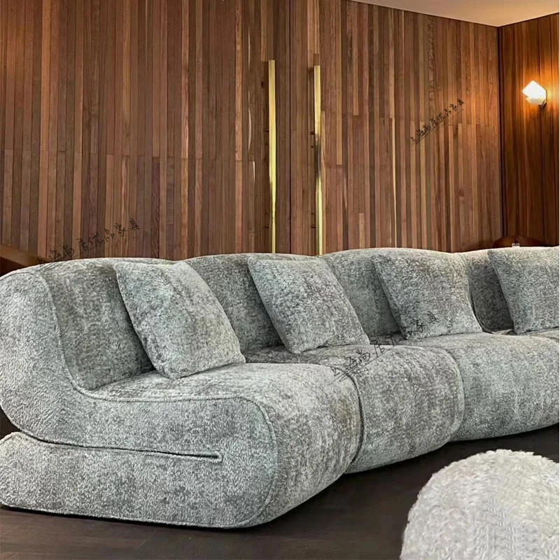 Modern simple sofa living room hotel reception lounge area clothing store sofa light luxury personality casual lazy