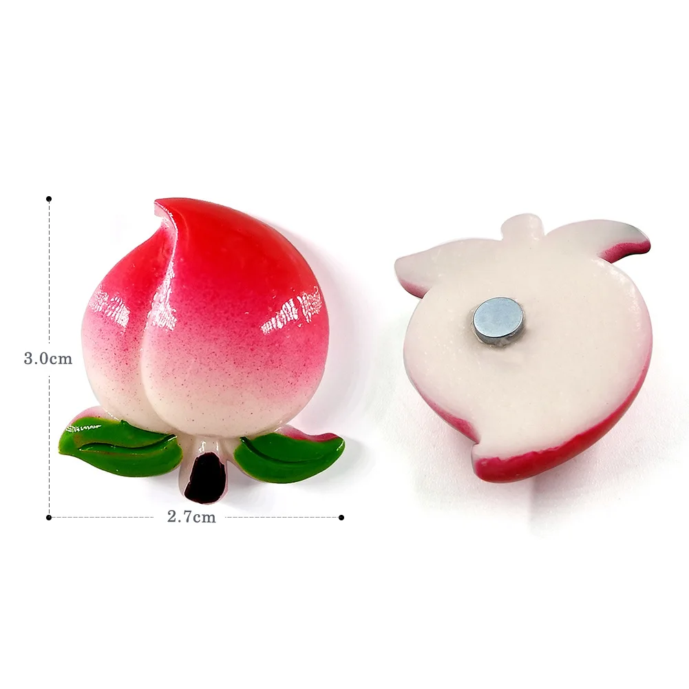 10pcs Fruits Resin Fridge Magnets Whiteboard Souvenir Refrigerators Magnetic Sticker Home Decor Kitchen Decoration Accessories view 6