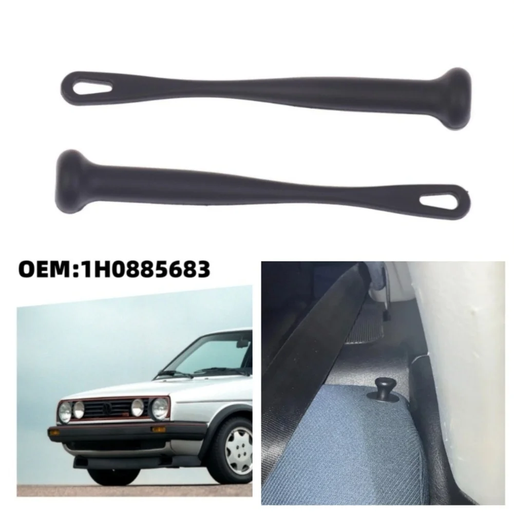 

2Pcs Black Pu OEM Number 1H0885683 Car Rear Seat Hinge Control Knob Backrest Bolt Guide Rod Handle For Golf 2 Accessories