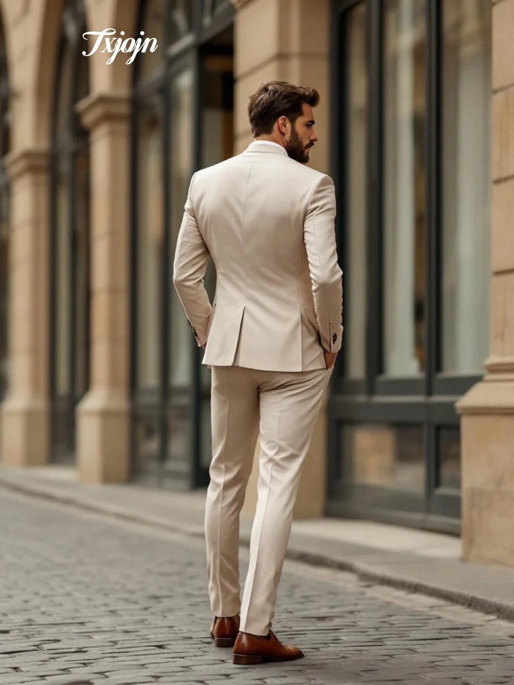 Formal Single Breasted Men Suit Set 3PCS 2025 Classic Notched Lapel Men Suit For Best Man Classic Performance Suit Trajes For Ho - Image 2