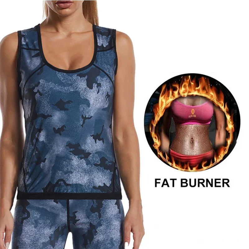Saunaweste für Frauen, Gewichtsverlust, Workout-Top, heißes Schweiß-Tanktop, Fitness-Korsett-Top, schlankmachender Shaper, Sport, Fettverbrennung, Sauna-Anzüge