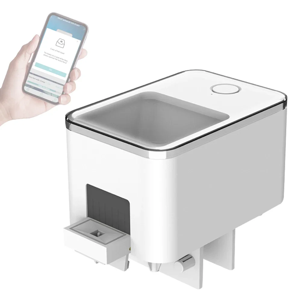 100ML Smart APP Fully Automatic Aquarium Fish Tank Feeder Timer Wireless Mobile Phone Remote Control Fish Food Machine