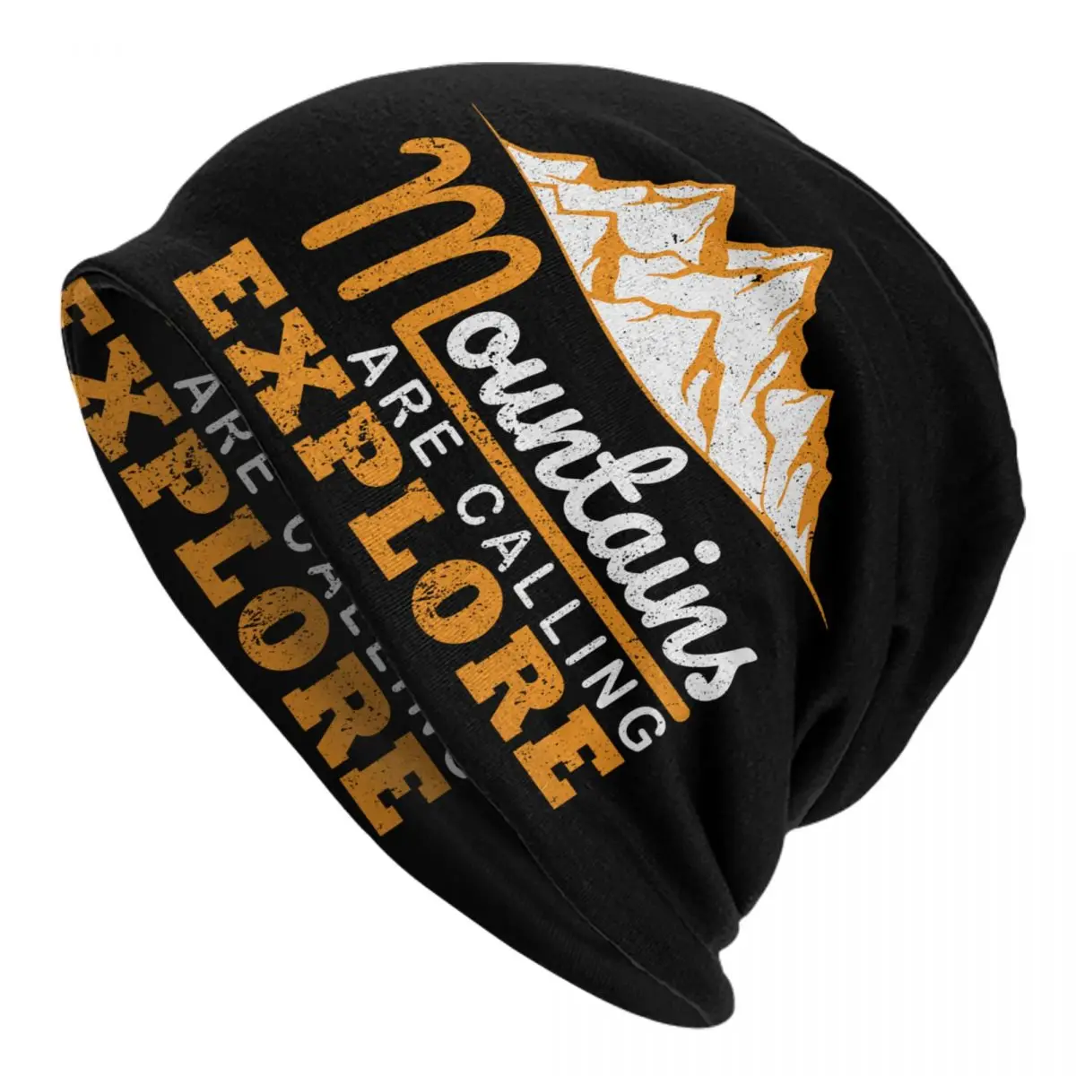 

Explore Camping Hiker Gift Skullies Beanies Caps Unisex Trend Winter Warm Knitting Hat Adult Mountain Hiking Bonnet Hats