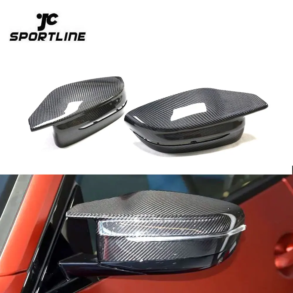 

Carbon Fiber Rear View Mirror Covers Caps For BMW 3 4 Series G80 M3 G83 M4 2021 2022 LHD Mirror Shell