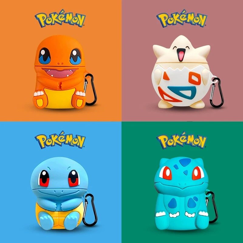 Cute Cartoon Eevee Squirtle Bulbasaur For Airpods 1 2 3 Pro Pro 2 Case Silicone Earphone Case Accessories Cover