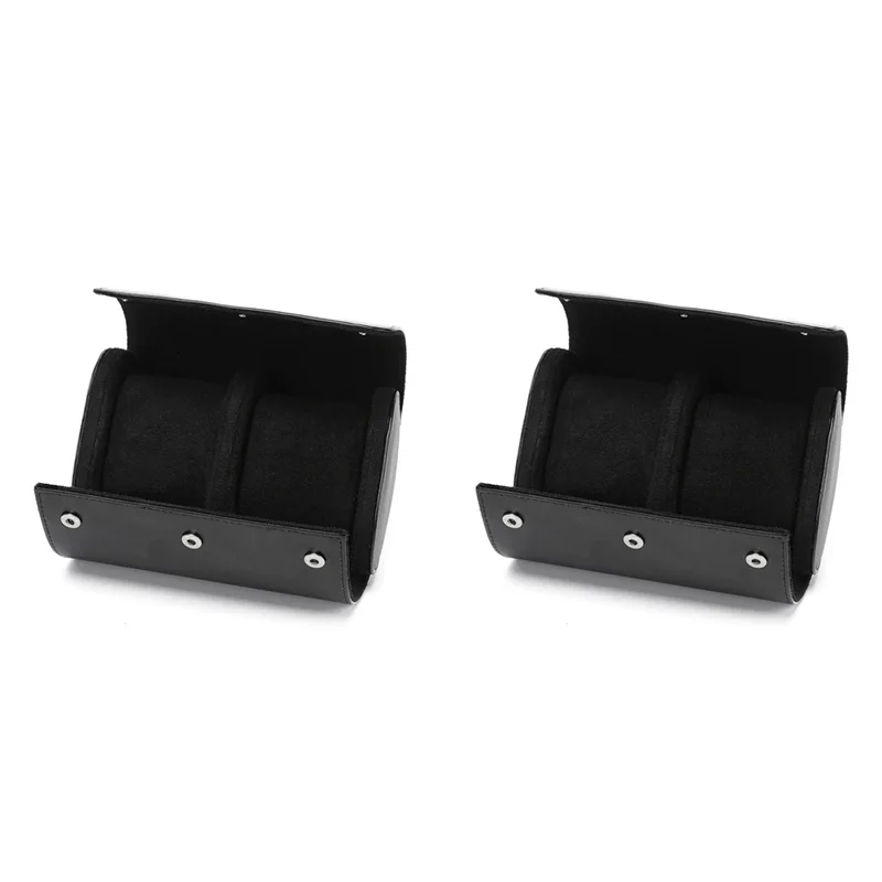 

A03F-2X 1 слот для часов в рулоне, дорожный футляр, портативный винтажный кожаный футляр для часов, коробка для хранения часов, органайзеры для часов, черный M