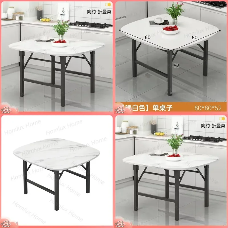 Foldable Table No Assembly Required for Desk Rental House Study Computer Dining Adult College Student Portable Space Saving