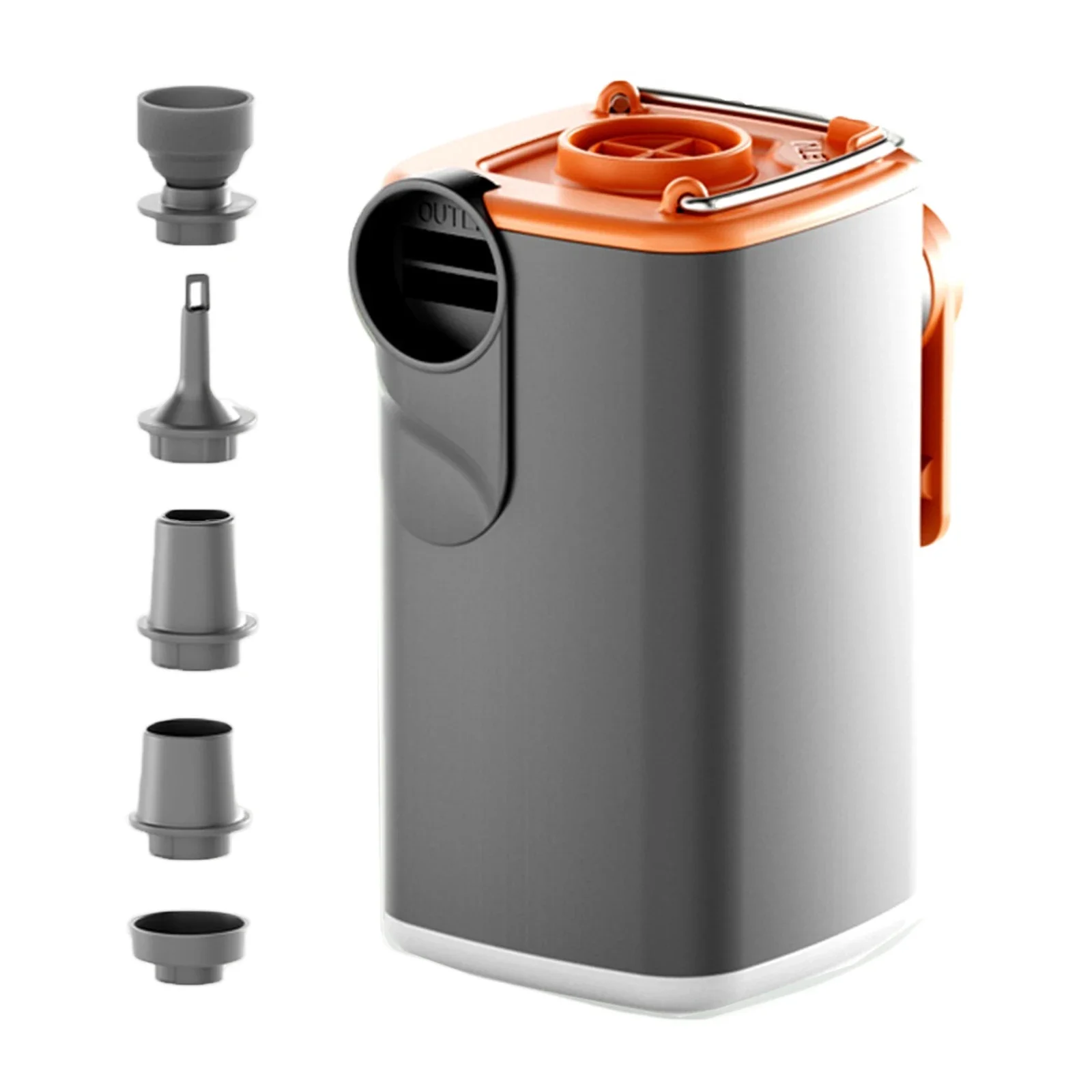 Portable Air Pump 1300mAh Cordless Mattress Pumps Mini Vacuum PVC Boat Pump for Pool Floats/Air Bed/Vacuum Storage Bags