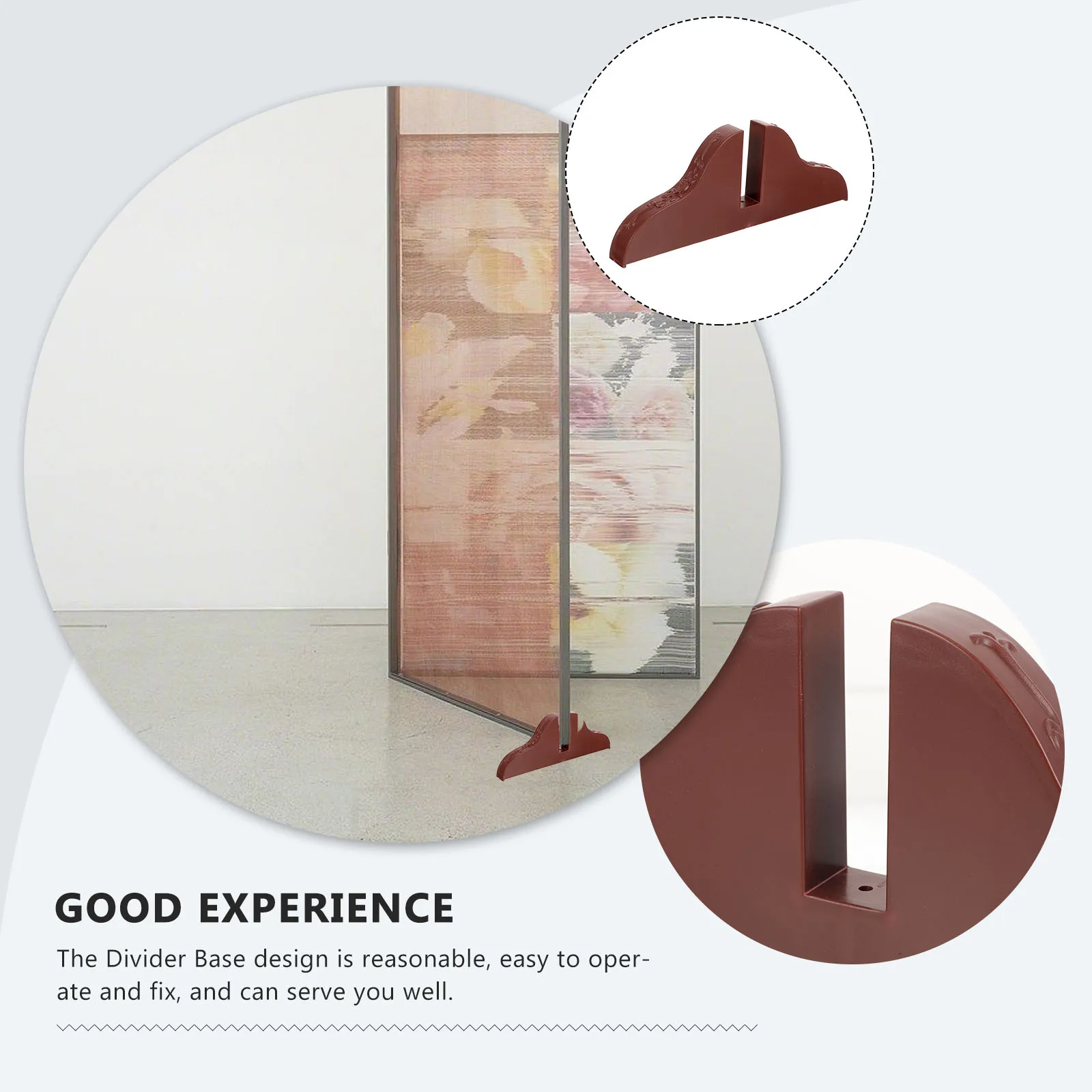 

Partition Screen Room Divider Feet Thicken Wood Stand Holding Base Holder Supply Office