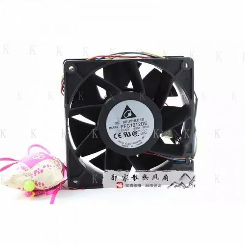 

C ДЛЯ Delta PFC1212DE DC12V 4,8A 120*120*38 мм 4-проводной бесшумный охлаждающий вентилятор