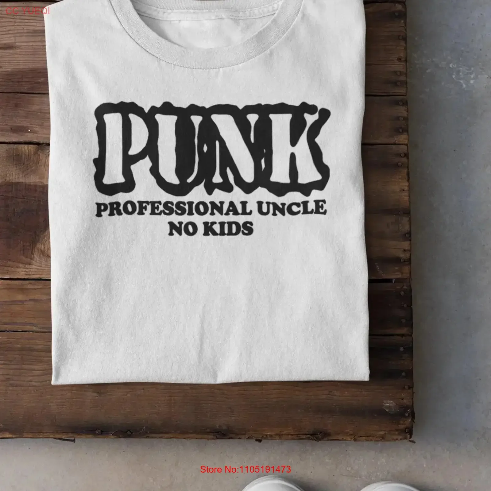 PUNK Professional Uncle No Kids Funny Family Relationship Music Taste Bad Attitude T Shirt vintage Washed streetwear