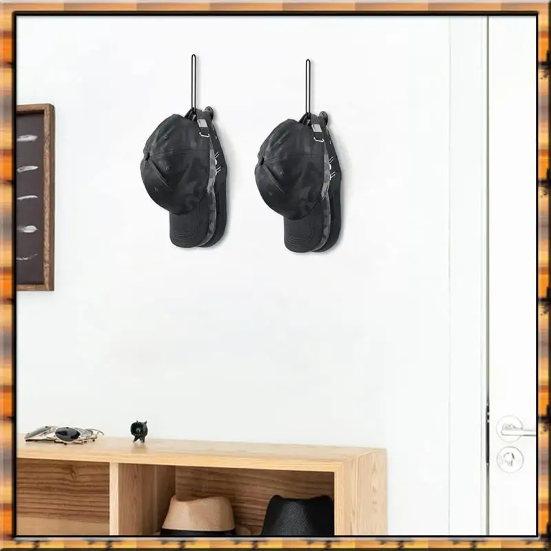 2025 ! منظم القبعة لقبعات البيسبول جدار جبل قبعة السنانير عدة مجموعة من 3 توفير المساحة يحمل 20 قبعات على شكل قبعة السنانير