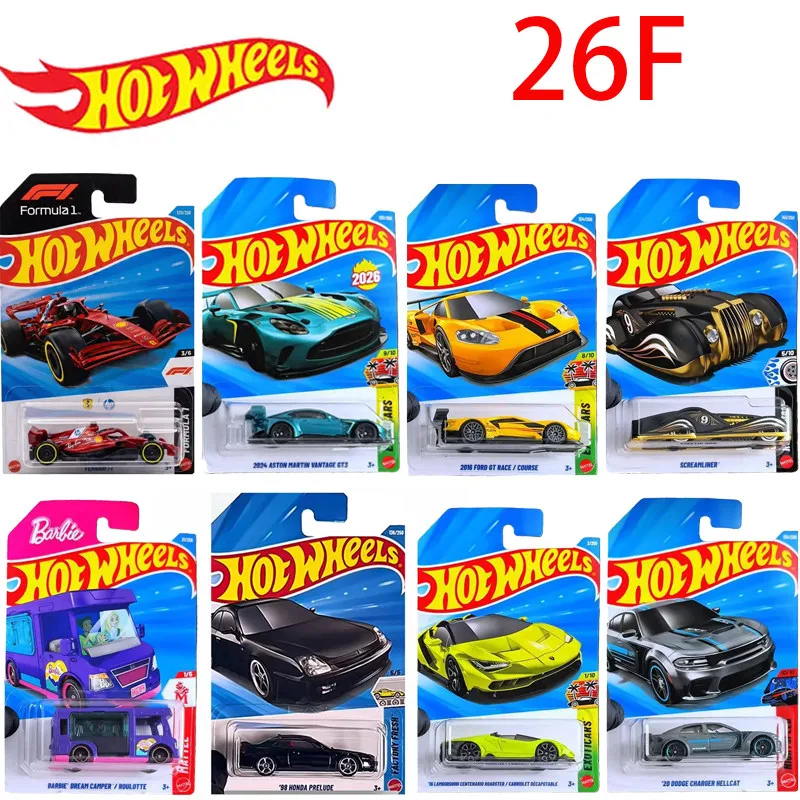 

Коллекционные металлические модели автомобилей Hot Wheels 2026 F CASE: FERRARI F1, HONDA PRELUDE, CIVIC, масштаб 1/64