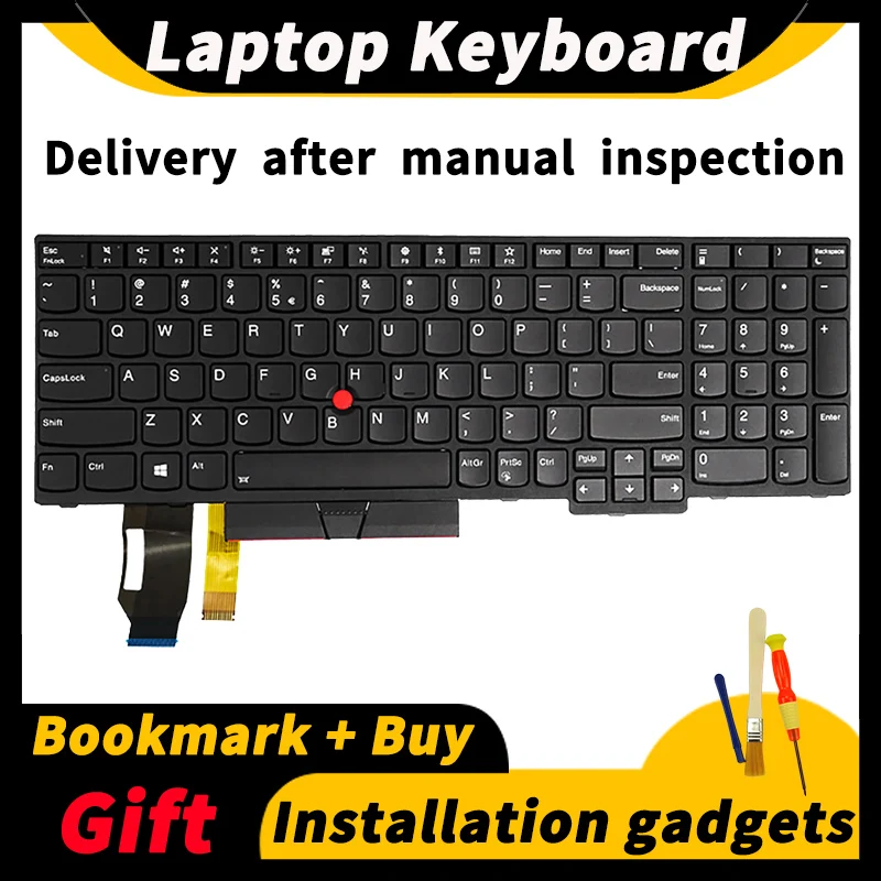Lenovo-teclado de Substituição Thinkpad E580 E585 E590 E595 T590 P53s L580 L590 P52 P72 P53 P73 01yp640 01yp560